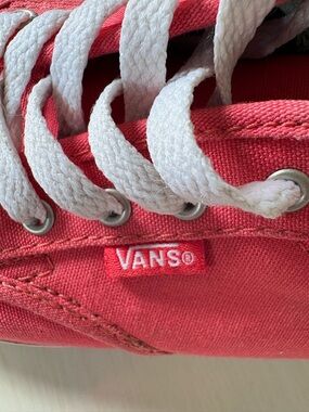 Vans Coral Canvas Low Top Sneaker with White Laces